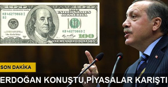 Erdoğan konuştu, dolar düştü