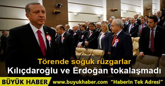 Erdoğan ve Kılıçdaroğlu tokalaşmadı