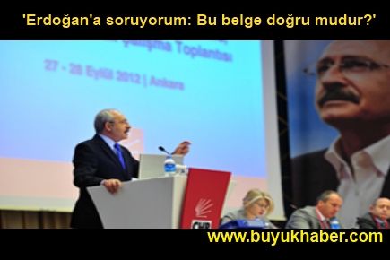 'Erdoğan'a soruyorum: Bu belge doğru mudur?'