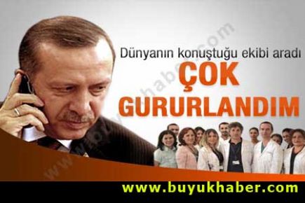 Erdoğan'dan doktorlara teşekkür telefonu