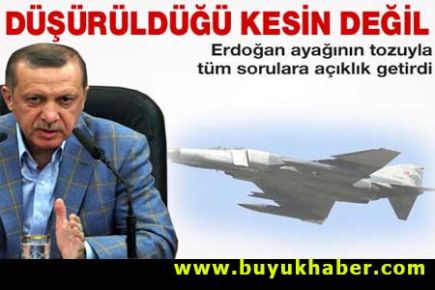 Erdoğan'dan düşen uçak açıklaması