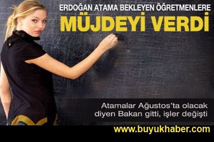 Erdoğan'dan öğretmen atamaları ile ilgili flaş açıklama