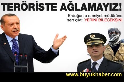 Erdoğan'dan teröristlere ağlayan müdüre çok sert cevap!