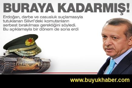 Erdoğan'dan tutuklu komutanlarla ilgili FLAŞ açıklama