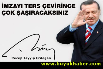 Erdoğan'ın imzasındaki ilginç detay!