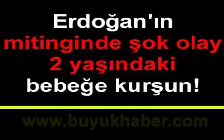 Erdoğan'ın mitinginde şok olay