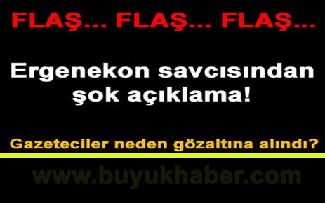 Ergenekon savcısından şok açıklama!