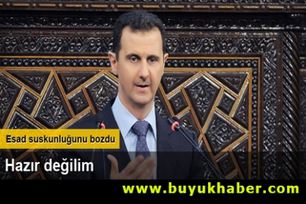 Esad: İktidarı bırakmaya hazır değilim