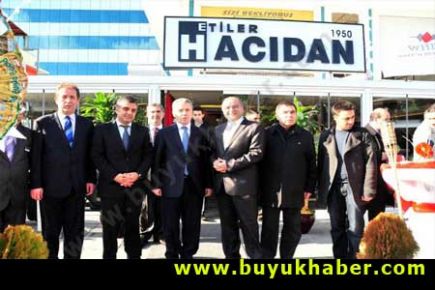 ETİLER HACIDAN'IN YENİ ŞUBESİNİ BAŞKAN UZUN AÇTI…