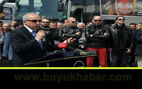 Eurovision temsilcimiz Yüksek Sadakat MAN otobüsü test etti