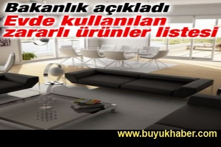 Evde kullanılan zararlı ürünler