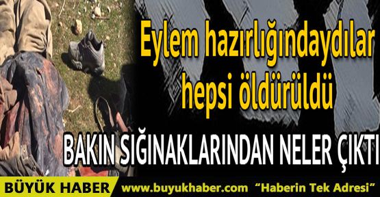 Eylem hazırlığındaki 3 terörist ölü ele geçirildi