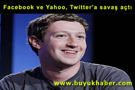 Facebook ve Yahoo, Twitter'a savaş açtı