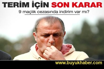 FATİH TERİM'E KÖTÜ HABER