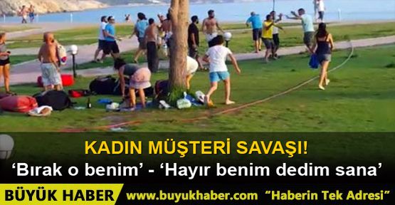 Fethiye’deki müşteri kavgasını turistler görüntüledi