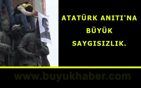 FLAŞ! ATATÜRK ANITI'NA BÜYÜK SAYGISIZLIK. 