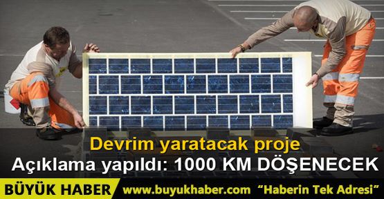 Fransa'da 'güneş enerjili' yollar yapılıyor