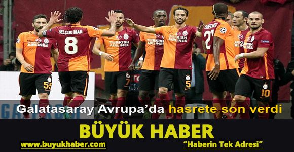 Galatasaray Avrupa’da hasrete son verdi