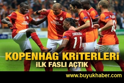 Galatasaray Kopenhag'ı 3 golle devirdi