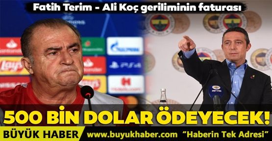 Galatasaray'dan Ali Koç'a 500 bin dolar!
