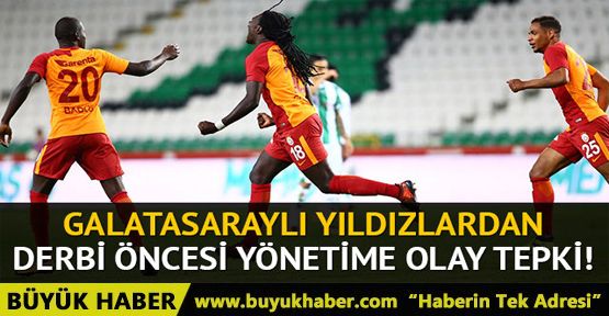 Galatasaraylı futbolcular Fenerbahçe derbisi öncesi prim istemedi