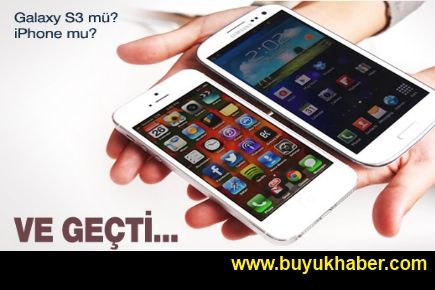 Galaxy S3, iPhone'u devirdi!