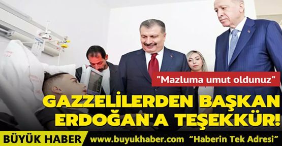 Gazzelilerden Başkan Erdoğan'a teşekkür!