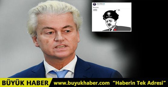 Geert Wilders'ten skandal paylaşım