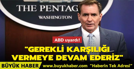 Gerekli karşılığı vermeye devam ederiz