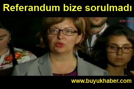 Gezi heyetinden açıklama: Referandum bize sorulmadı