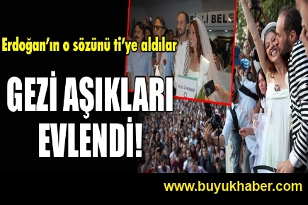 Gezi Parkı aşıkları evlendi!