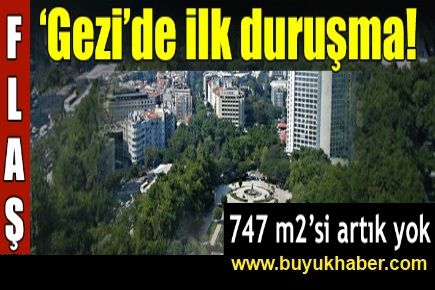 Gezi'de ilk duruşma