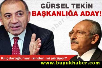 Gürsel Tekin başkanlığa aday!