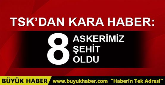 Hakkari'de 8 şehit