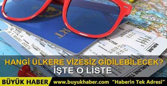 Hangi ülkelere vizesiz gidilebilecek?