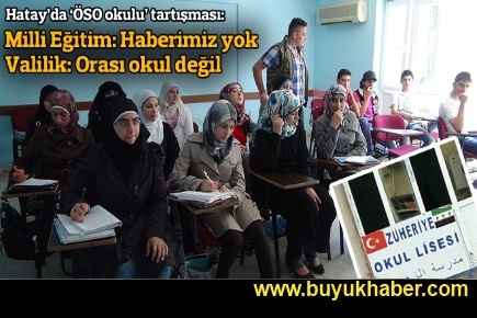 Hatay'da ÖSO bayraklı okul tartışması