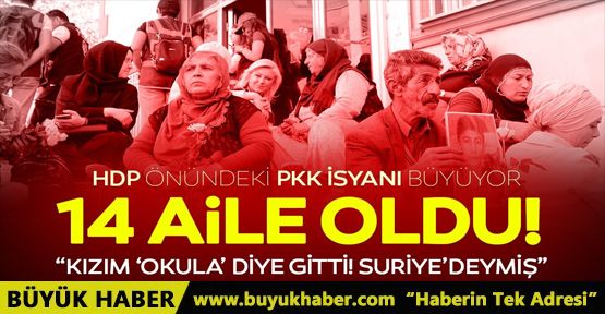 HDP önünde eylem yapan aile sayısı 14’e yükseldi