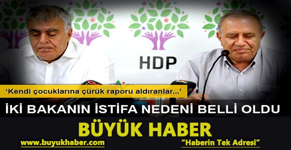 HDP'li bakanlar Ali Haydar Konca ve Müslüm Doğan istifa etti