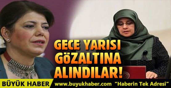 HDP’li Hüda Kaya ve Meral Danış Beştaş gözaltına alındı