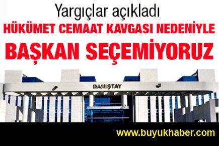 Hükümet cemaat kavgası nedeniyle başkan seçemiyoruz