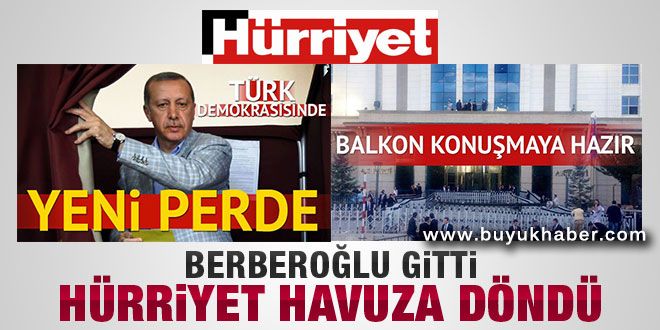 Hürriyet'ten ilginç Erdoğan manşeti