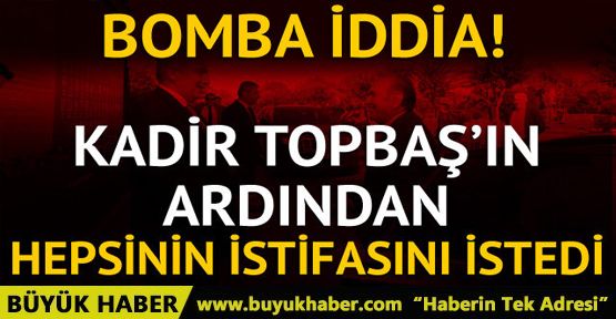 İBB'de yeni dönem! Kadir Topbaş'a bir kötü haber daha