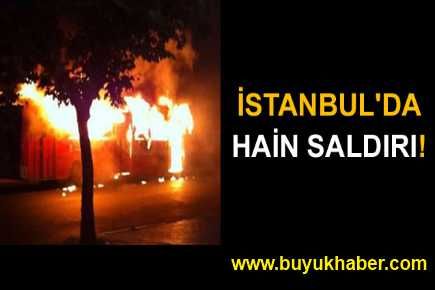 İETT otobüsüne molotoflu saldırı!