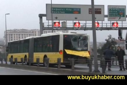 İki metrobüs çarpıştı: 5 yaralı