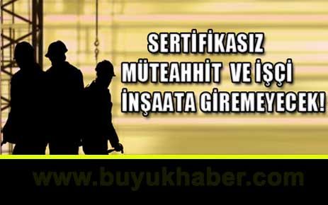 İnşaat işçisi çipli kartla takip edilecek!