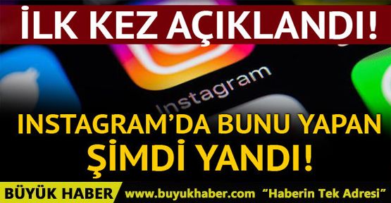 Instagram'da ekran görüntüsü alan yandı