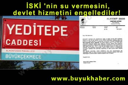 İSKİ 'nin su vermesini, devlet hizmetini engellediler! 