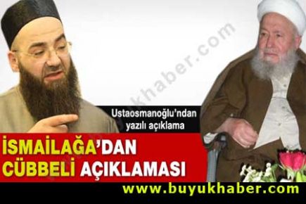 İsmailağa'dan 'Cübbeli' ile ilgili açıklama