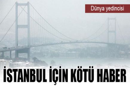 İstanbul dünyanın havası en pis 7.'nci şehri