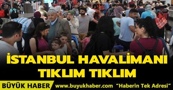 İstanbul Havalimanı'nda seçim yoğunluğu